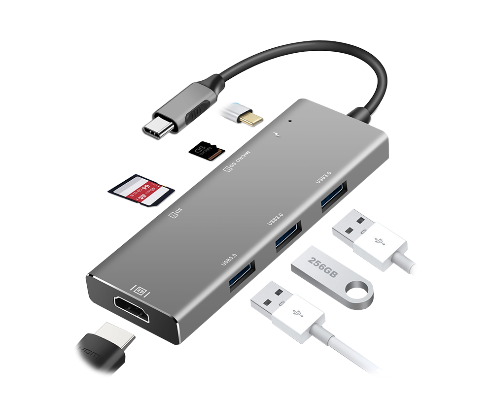 USB-C HUB ADAPTER-7 IN 1 HDMI