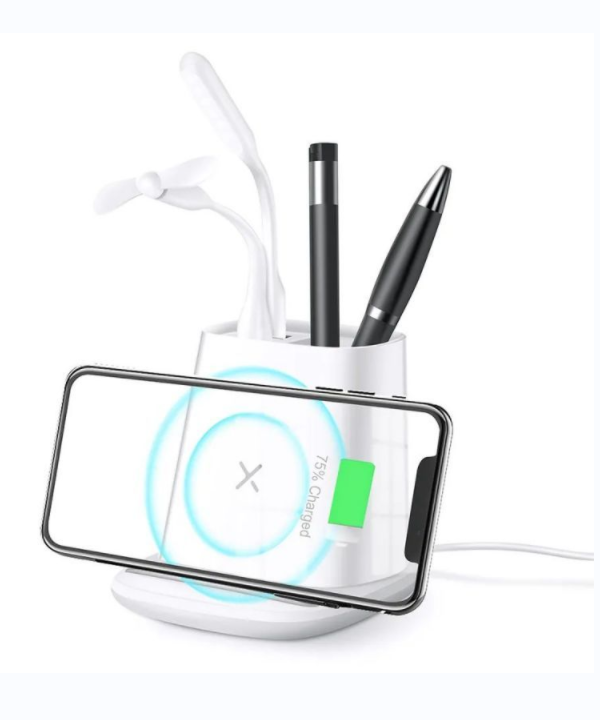 WIRELESS CHARGER WITH PEN ORGANIZER