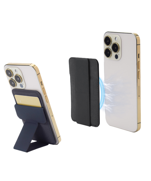 MAGNETIC PU PHONE HOLDER & CARD HOLDER